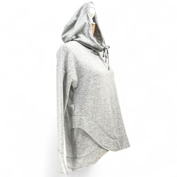 YOGALICIOUS Woman's Faux Wrap Cowl Neck Hoodie S Athleisure Gorpccore Campy - Picture 3 of 8